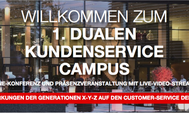 Ulrike Dolle spricht auch 1. Dualer Kundenservice Campus